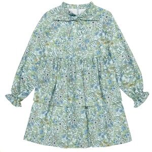 La Coqueta Blue Floral Alysia Dress, 2T, new without tag in brand new condition